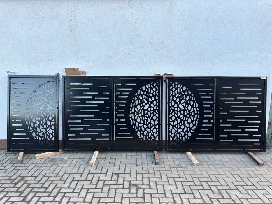 Brama wjazdowa wypalana cnc