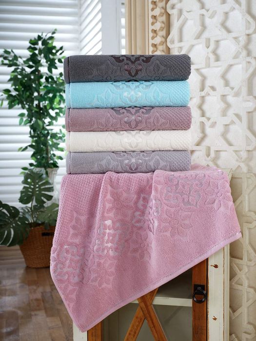 Рушники банні Luisa. Щільність 500гр/м.кв. Туреччина. 100% бавовна.