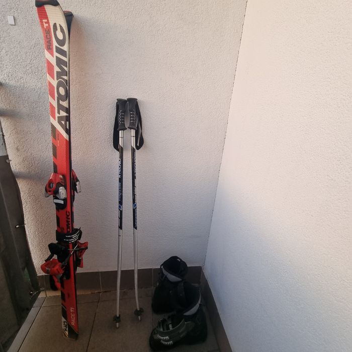 Narty Atomic 140 + buty narciarskie+kijki