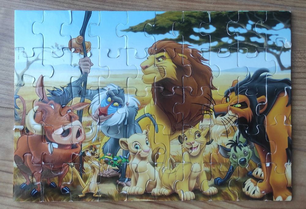 Puzzle EDUCA 2x Super Puzzle 50 Madeira Disney Animais (+3 Anos)