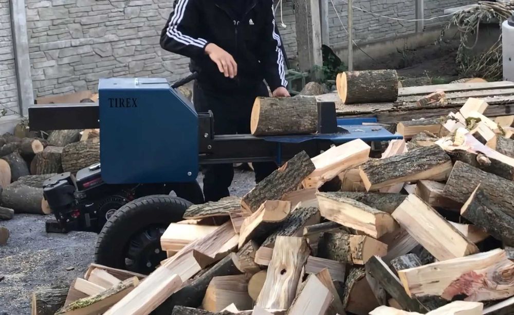 Дровокол колун рейковий кінетичний TIREX 15-25 ТОН. Електро-Бензин