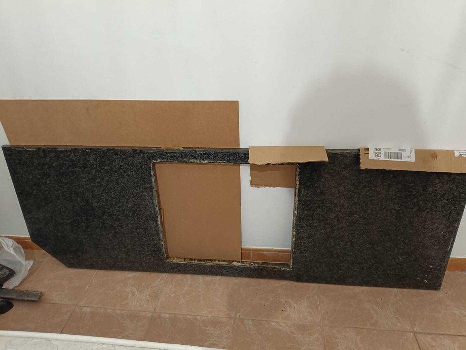 Bancada de cozinha em pedra