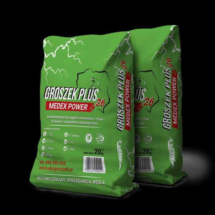 Groszek Medex „PREMIUM” 27 MJ ekonomiczny, wydajny
