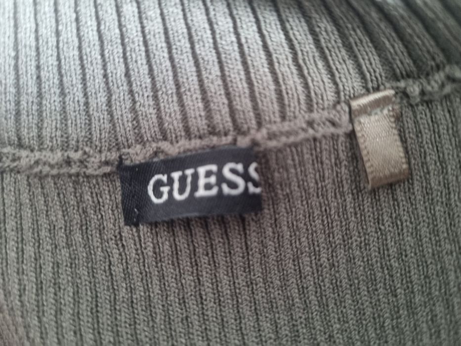 Sukienka oliwkowa prążek guess  Rozmiar xs 34   #guess