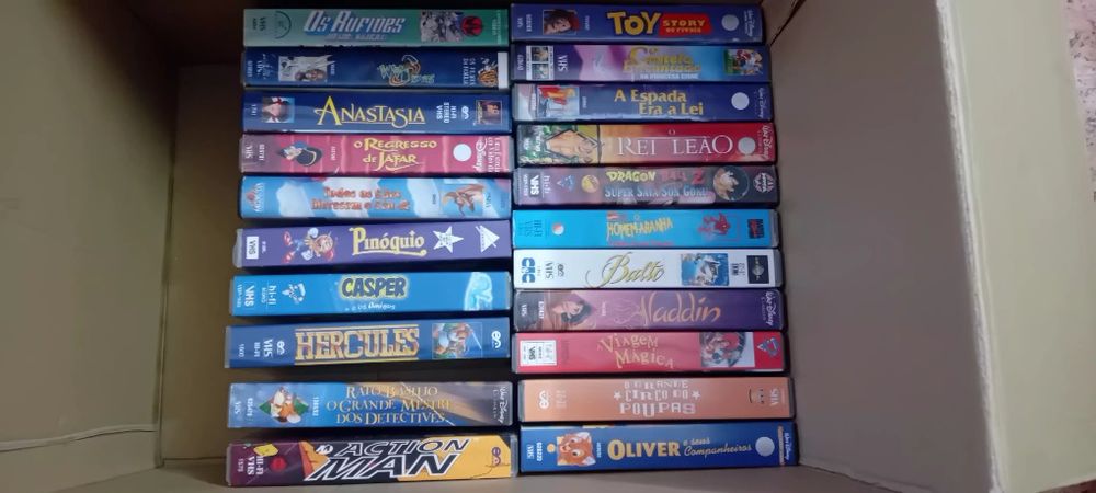 Cassetes  VHS (Disney/ Dragon Ball)