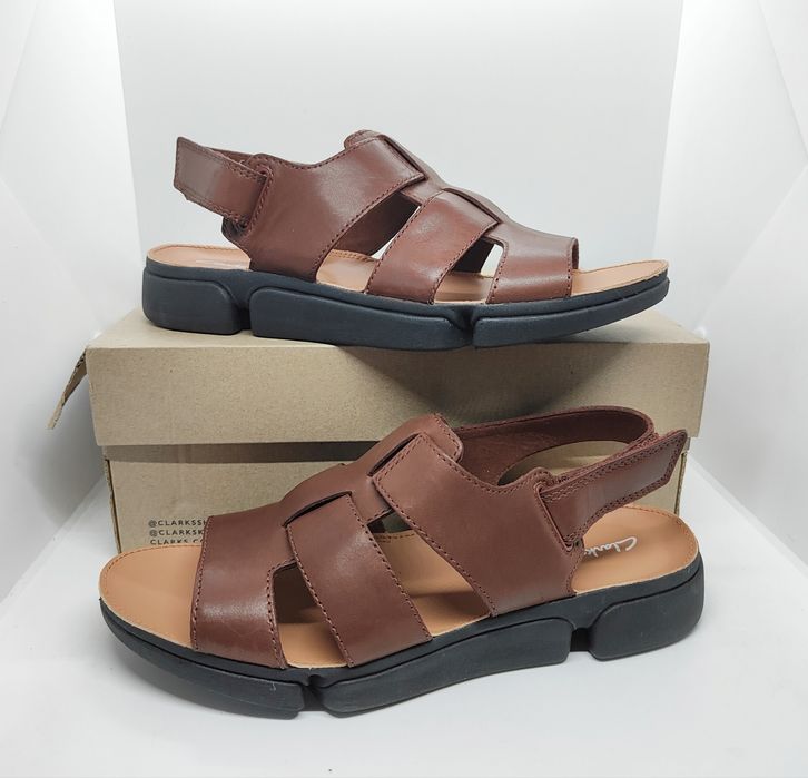 Кожаные 26,5 сандалии Clarks оригинал