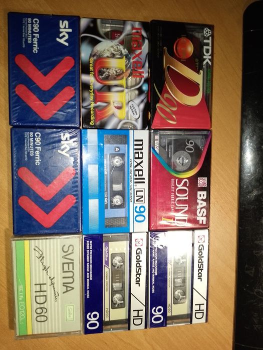 Аудіо касети Maxell, TDK, BASF та інші ЗАПАКОВАНІ