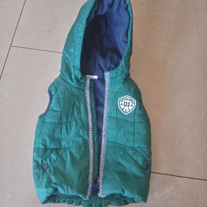 Kamizelka bezrękawnik dla chłopca 80