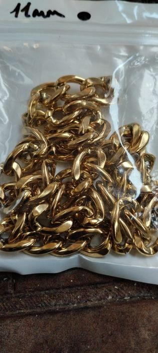 Ланцюжок з нержавіючої сталі Gold 11 мм 55 см