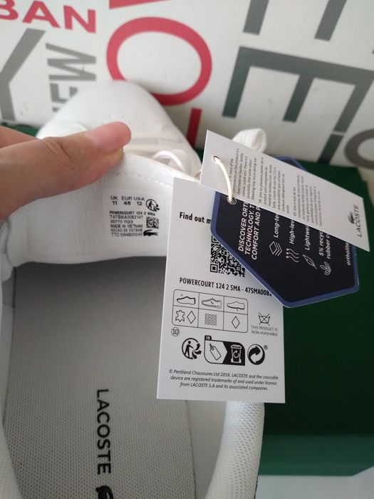 Buty Lacoste Powercourt r.46 (większe! ) - skóra!
