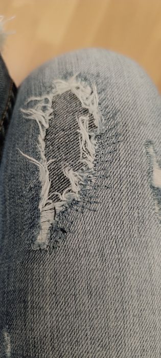 Calças de ganga, tamanho XS, usadas. Regular Denim