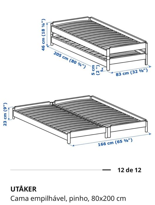 Cama ikea Utaker