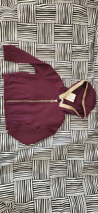 Piękna bluza coccodrillo 98 dresowa fiolet burgund