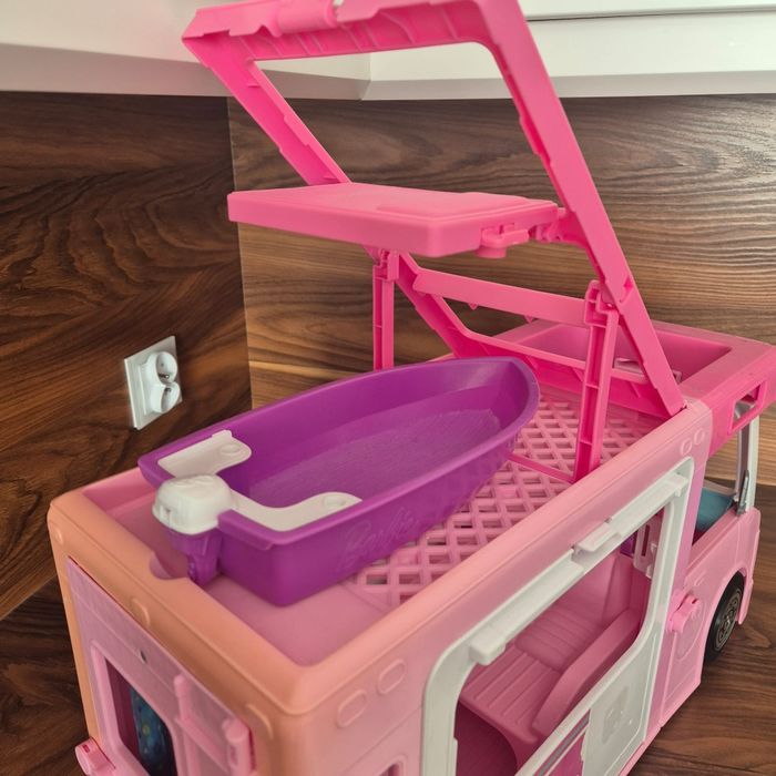 Barbie – duży kamper + samochód | zestaw