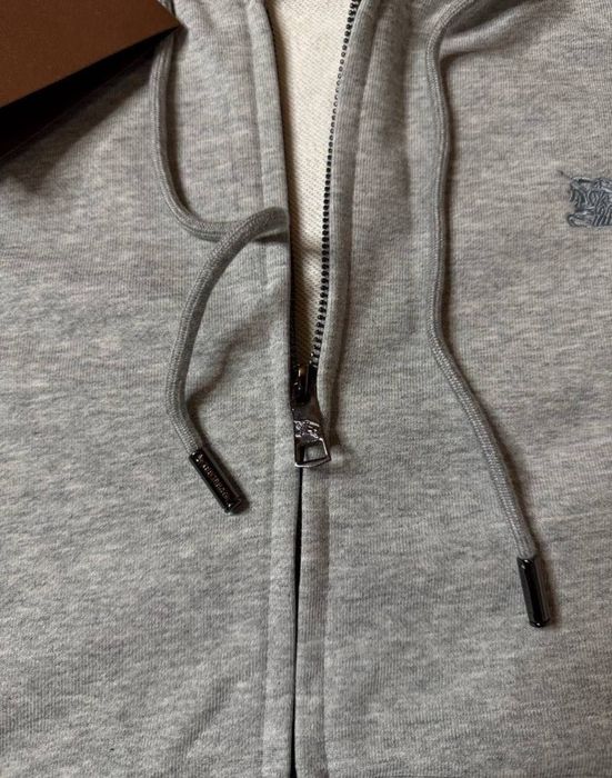 Зіп-худі Burberry чоловіче S–XL чорне/молочне + подарунок