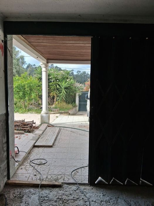 portão de garagem fole