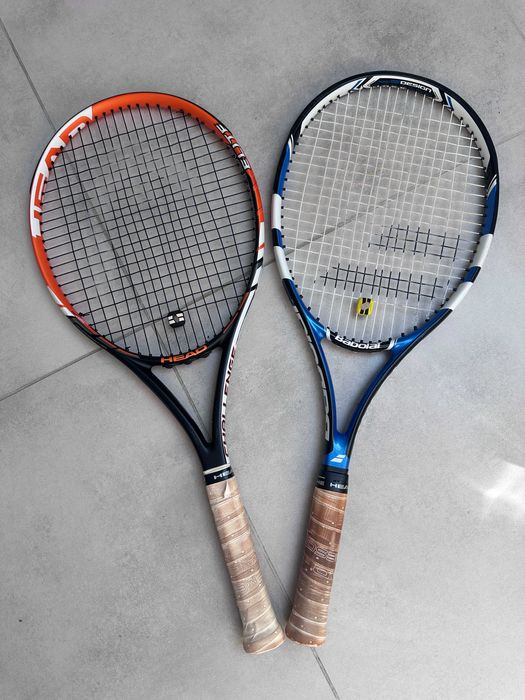 2 rakiety tenisowe HEAD + Babolat + torba