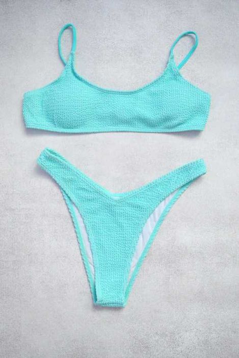 Teksturowe bikini strój kąpielowy wkładki L 40