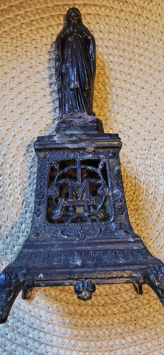 Figurka Matki Boskiej. Antyk. 100 % Oryginał. Cyna