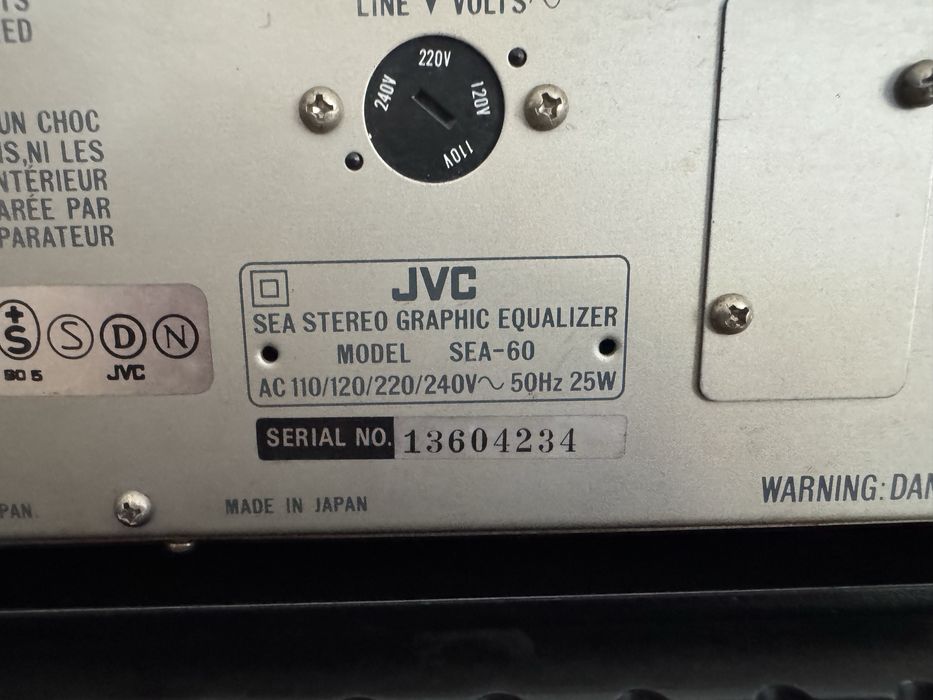 Equalizer JVC  SEA-60