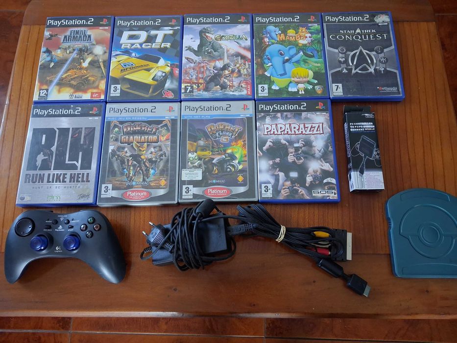 Jogos PS2 e acessórios