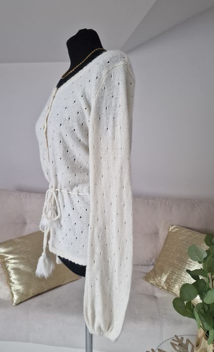 Kardiganek( wełna, angora)"H&M".