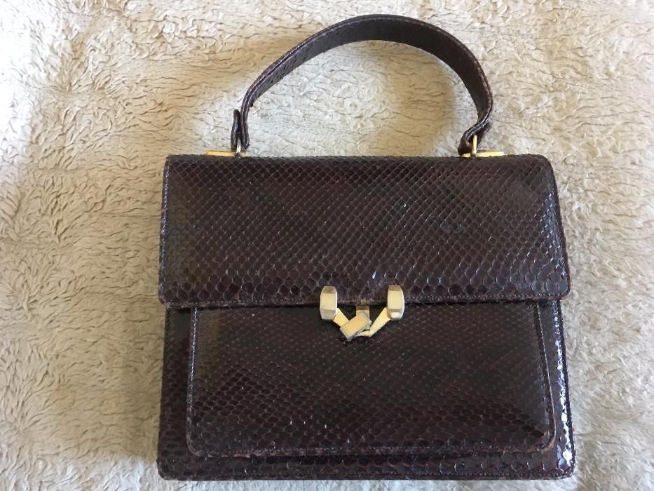 Torebka ze skóry węża