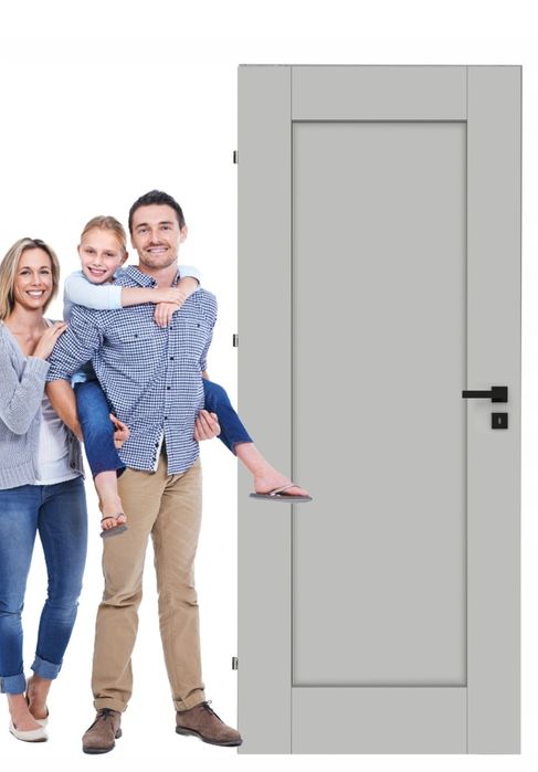 Drzwi DRE Estra 5 70cm bezprzylgowe lewe z ościeżnicą