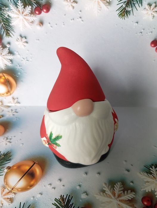 Новорічна свічка , подарунок,  Гном
