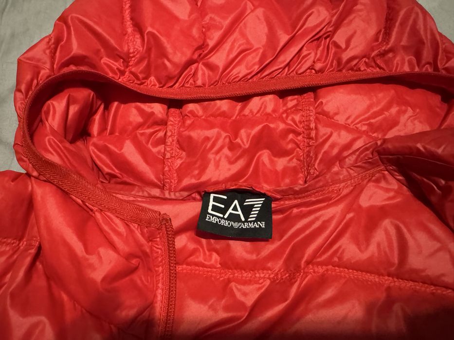 Оригинальный мужской легкий пуховик куртка Emporio Armani EA7