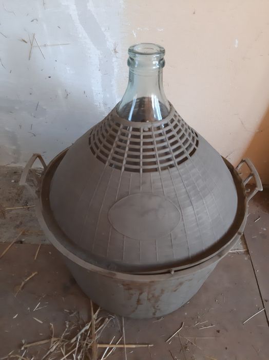 Butla do wina. Gonsior. Balon na wino 34 L. Z KOSZEM
