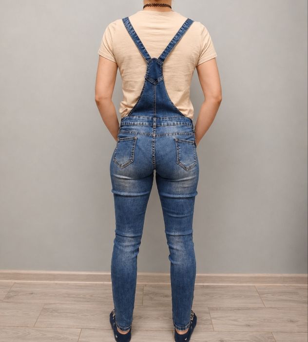 Spodnie jeansowe ogrodniczki L