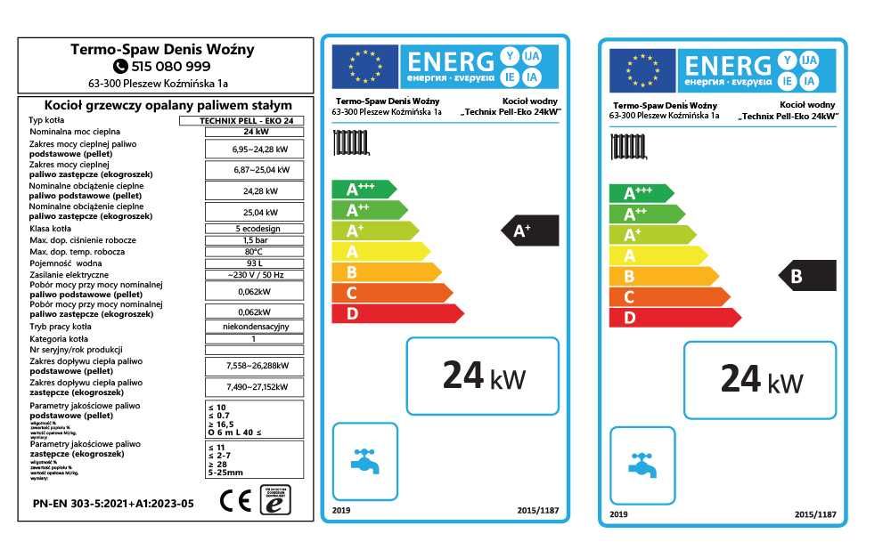 PELLET 5KLASA ekoGroszek! Kocioł Piec 24KW 170-240m2 dostawa 0zł!