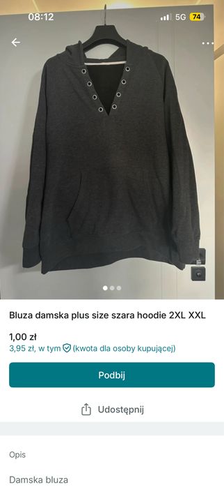 Ogłoszenie bluza majtki