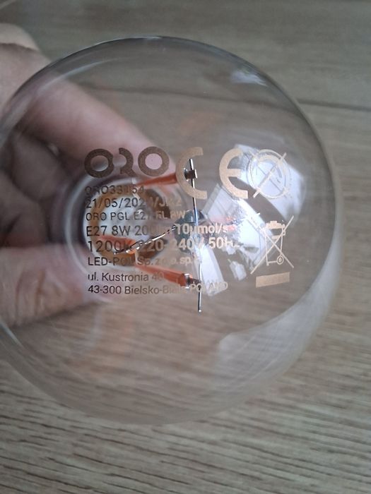 Żarówka led filament do doświetlania wzroztu roślin 8W E27