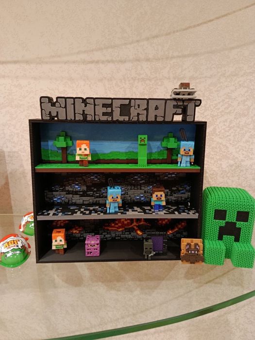 Minecraft Kinder Joy стенд ‼️підставка для фігурок Кіндер Майнкрафт