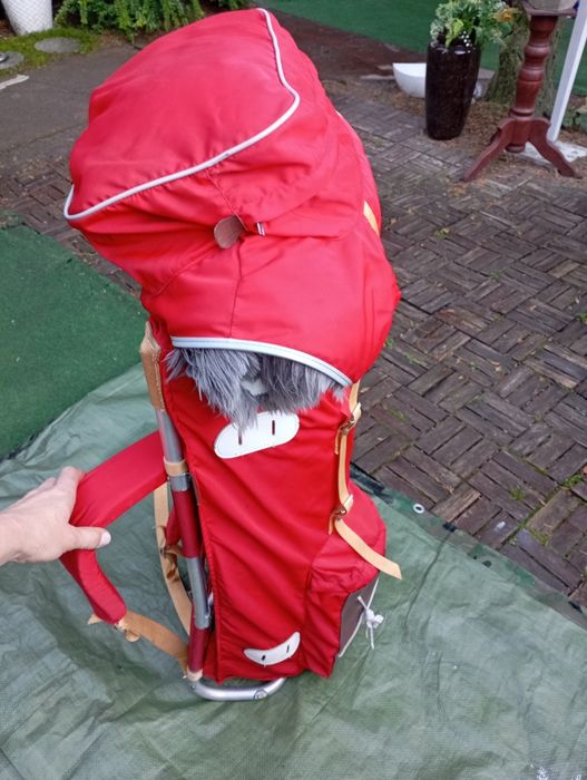 Czerwony Plecak turystyczny 102cm PRL Polsport aluminiowy stelaż