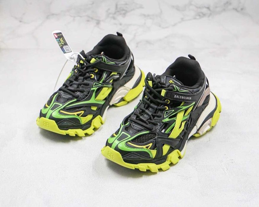Buty Balenciaga Track 4.0 Black Fluorescent Yellow