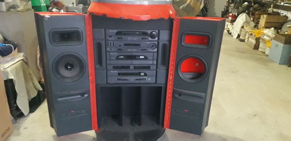 Aparelhagem com movel coca cola