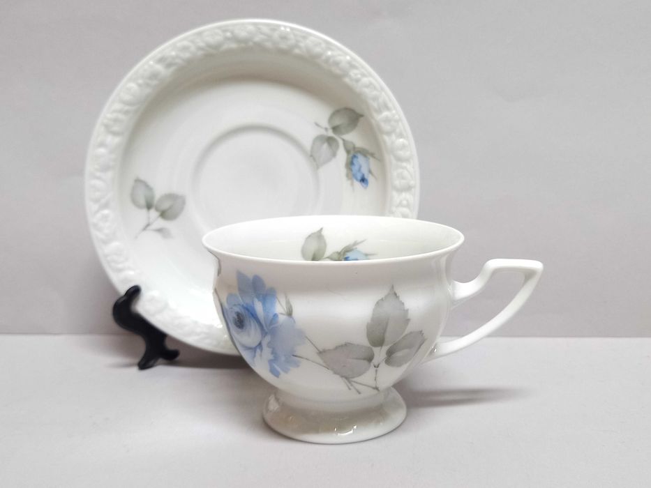 Filiżanka do kawy, niebieska róża, Rosenthal Maria