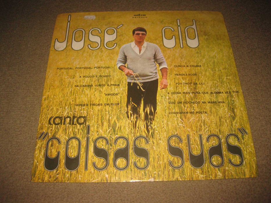 Vinil LP 33 rpm do José Cid "Canta Coisas Suas"