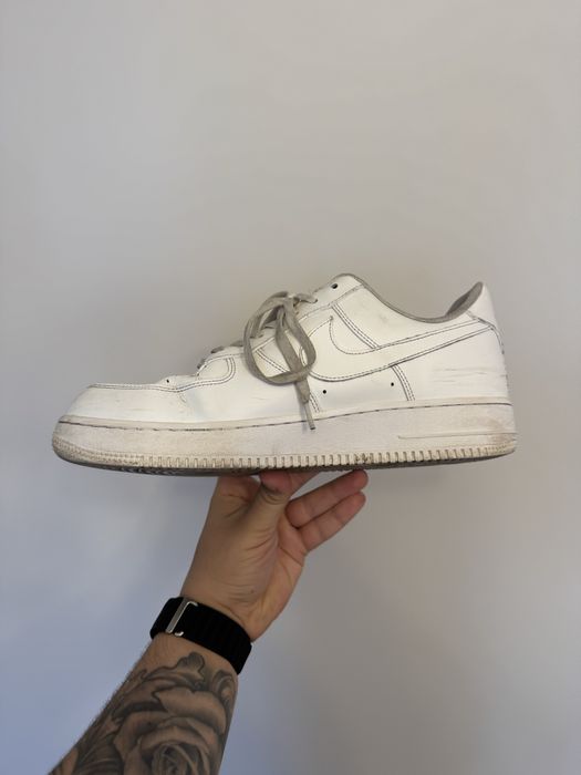 Buty Nike Air Force 1 3white białe y2k 47,5 EU 31cm