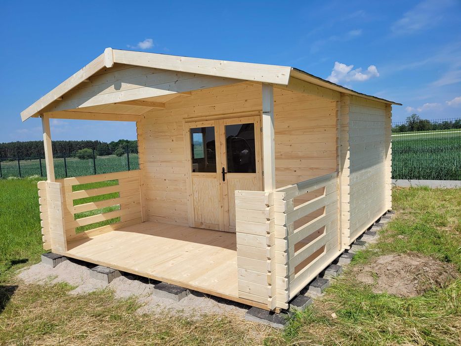 dostępny od ręki*DOMEK letniskowy drewniany z BALIKA aż 34 mm*5mx4m*20 m2