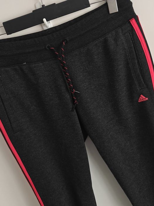 Adidas spodnie bawełniane dresowe 3/4 damski L