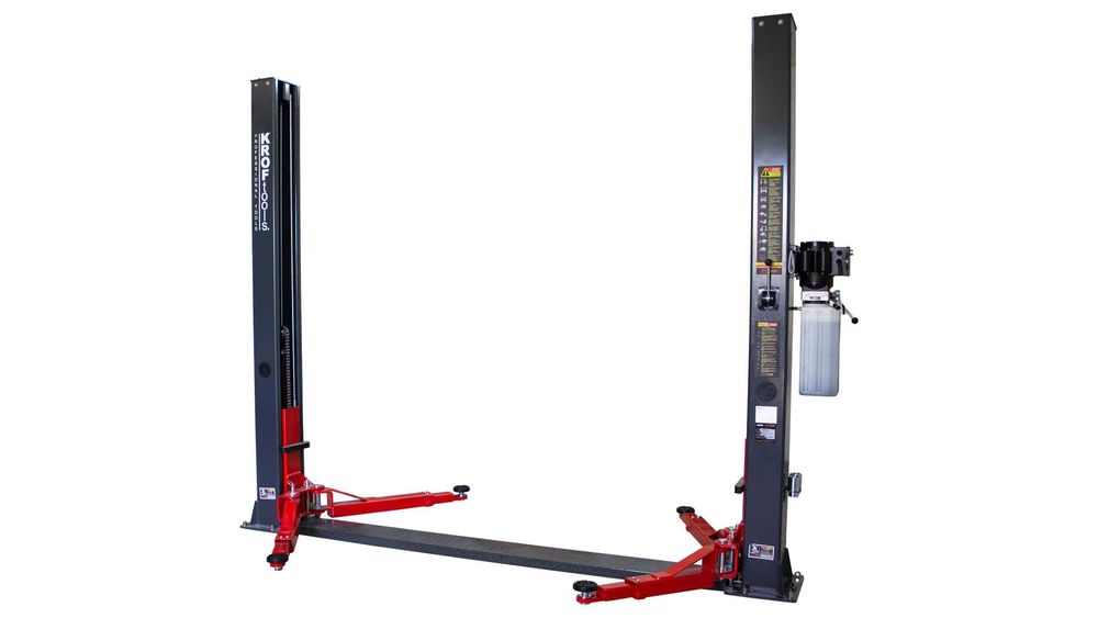 Elevador automóvel Electro-Hidráulico 2 Colunas 4 Toneladas 220V KROFTOOLS 9802 Económico JL20