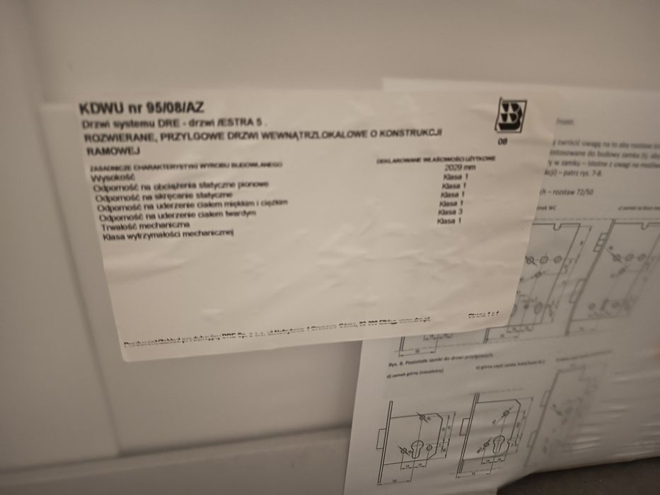 Drzwi wewnętrzne 90 prawe Estra 5