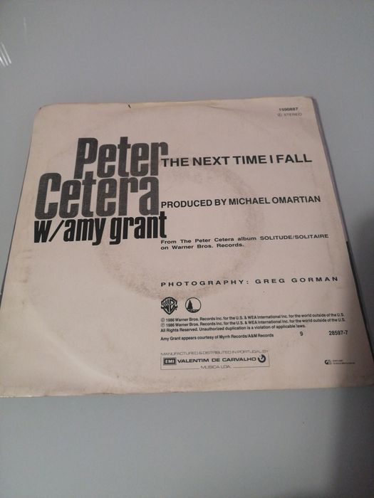 Disco single de vinil Peter Cetera