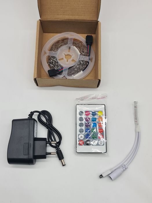 Fita de luz LED com comando - novo