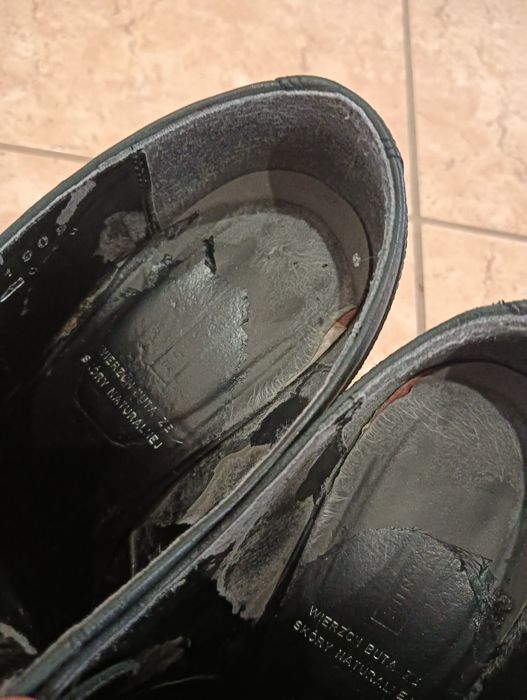 Buty skórzane zamszowe rozmiar 39
