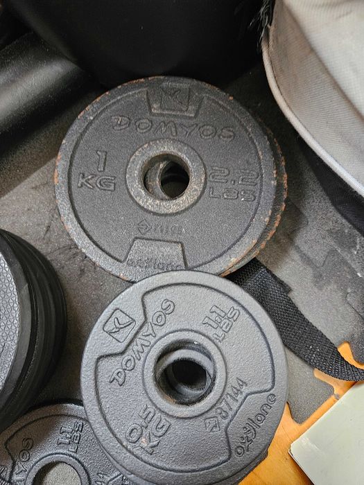 Halteres e Discos para musculação